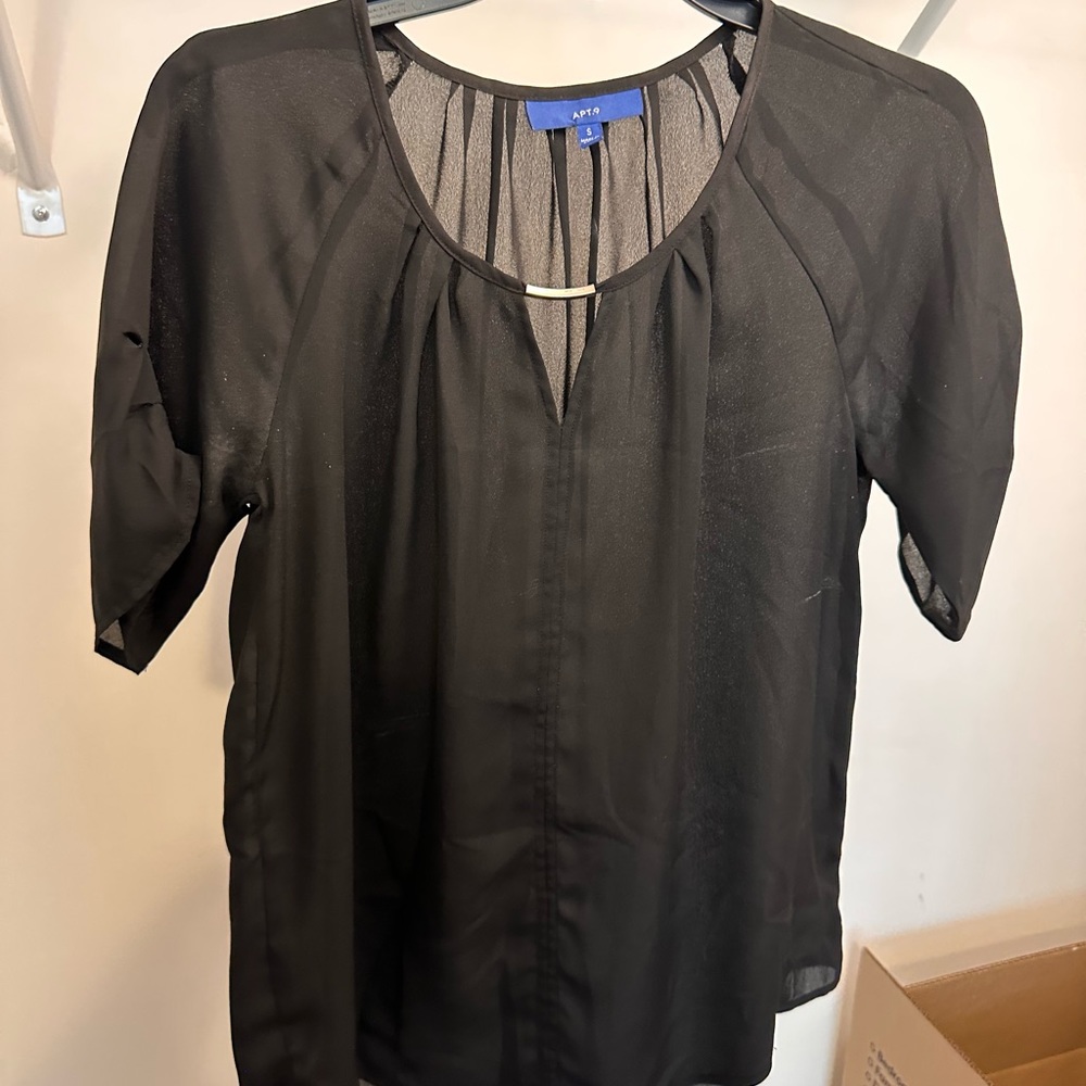 Apt 9 small black dress shirt